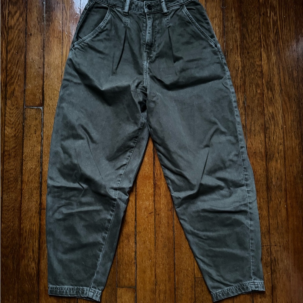 Zara Khaki Green Trousers